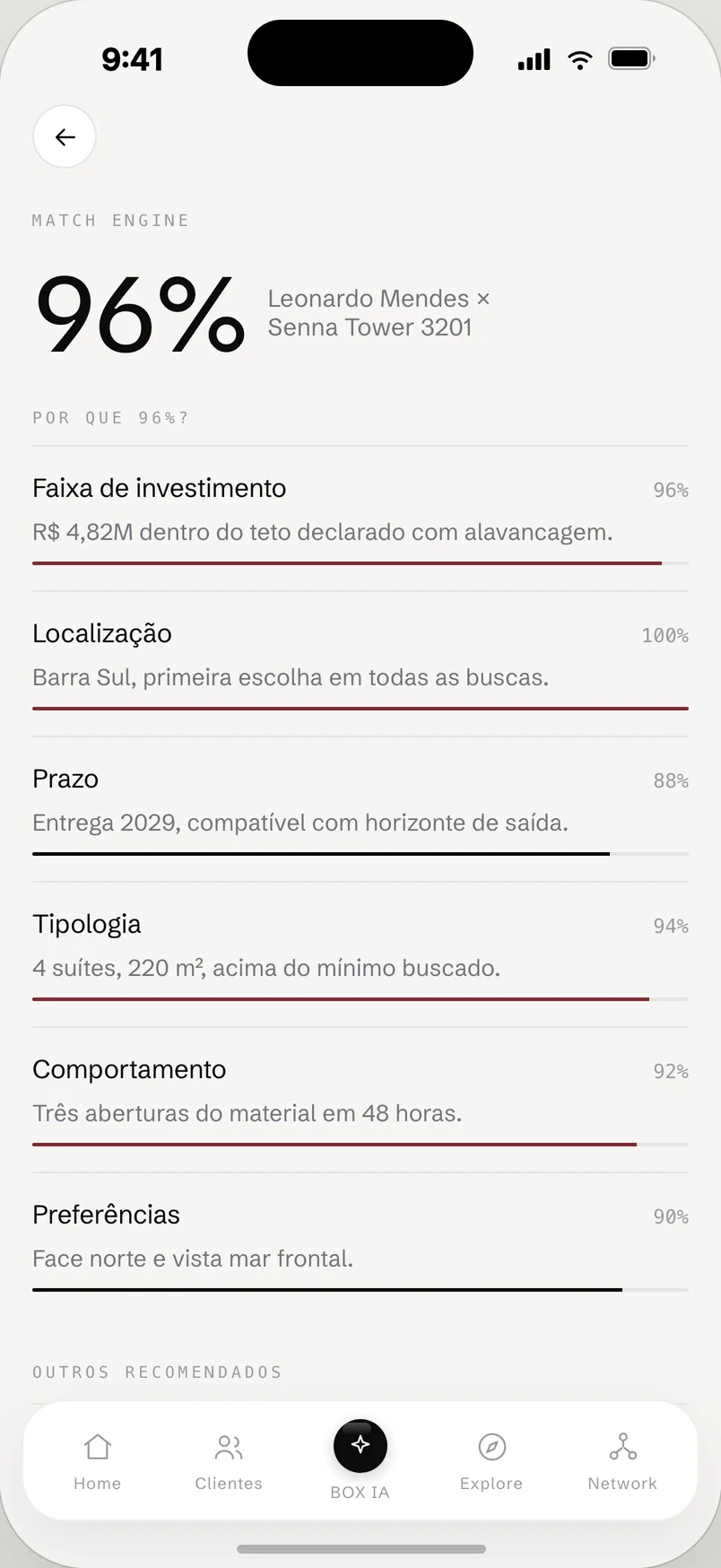 BOX OS App: Match